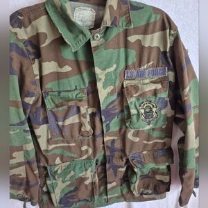 US Airforce Woodland Camo Shirt -Jacket L